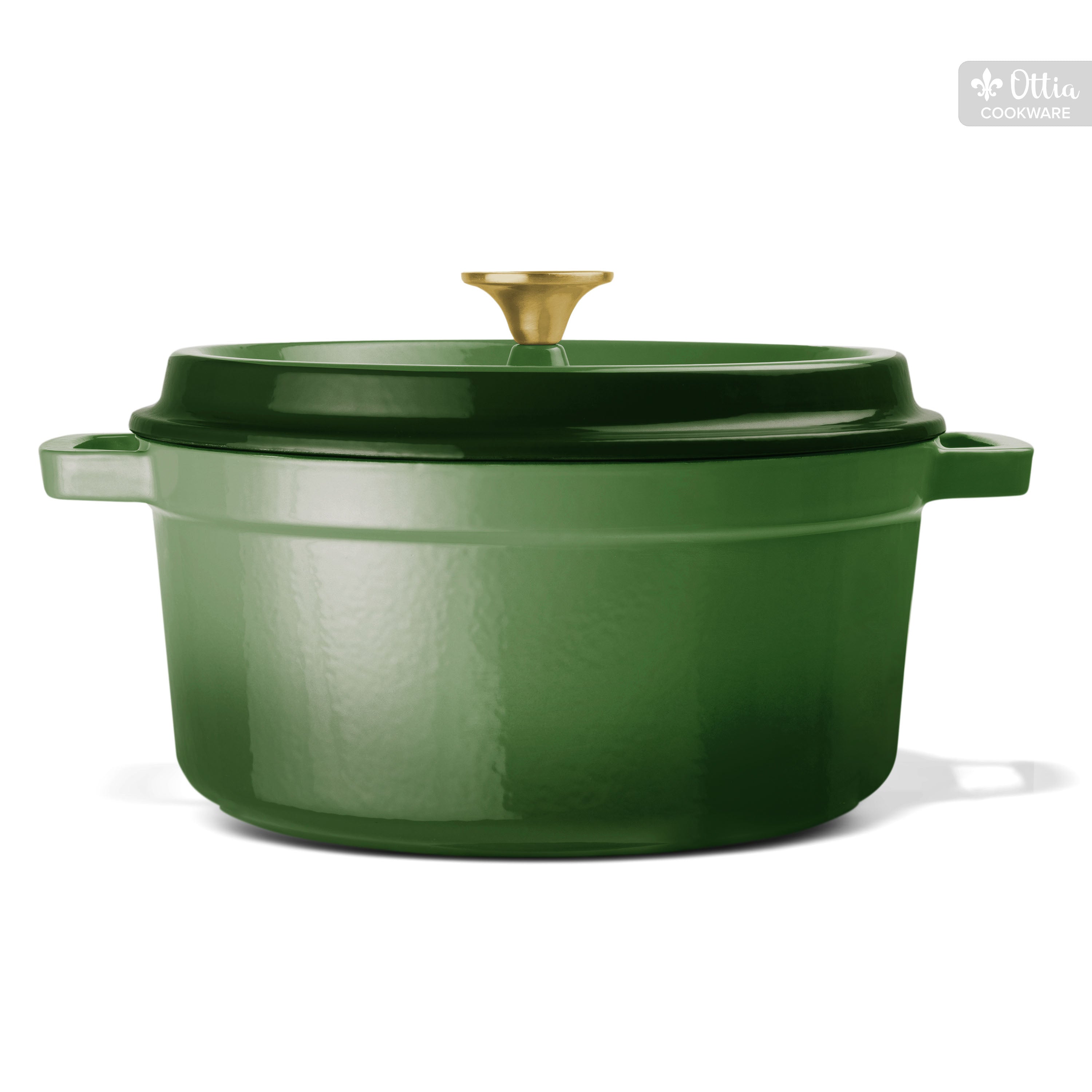 Emaillierter Gusseisen Topf, 26 cm, 5 Liter, ofenfest, Deckel mit Knauf